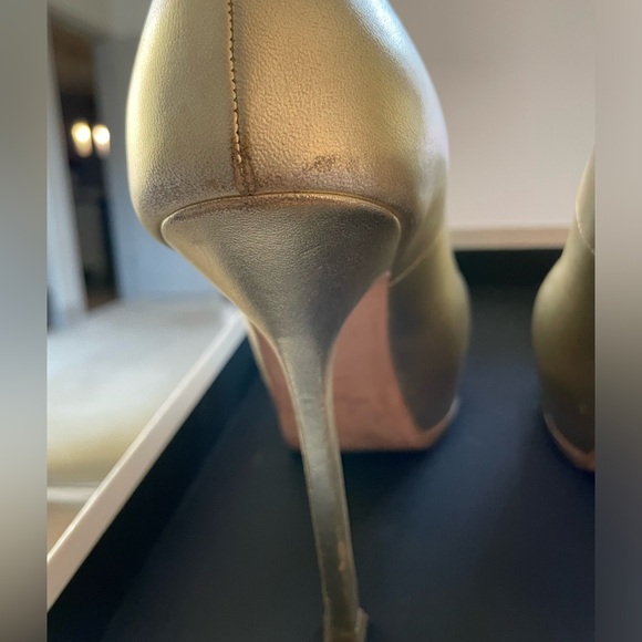 YSL TRIBTOO 105 PUMP GOLD- SIZE 38 - Picture 7 of 10